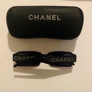 Chanel | Sunglasses | Winter Glamour Black Rhinestones Embellished Sunglasses